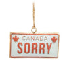 Sorry License Plate Ornament