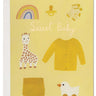 Yellow Background Baby Greeting Card