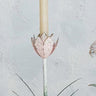 Pink Petal Metal Candle Holder