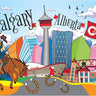 Calgary Cartoon Postcard