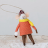 Snowball Mouse Ornament