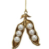 Faux Pearl Pea Pod Ornament