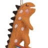 Red Skateboarding Dino Ornament