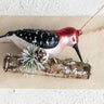 Woodpecker on Branch Ornament