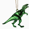 Retro Green Dino Ornament