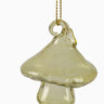 Green Glass Mushroom Ornament