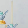 Tapered Blue Bird Candle Holder