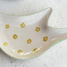 Yellow Flowers Bird Trinket Dish