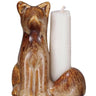 Stoneware Fox Candle Holder