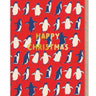 Happy Christmas Peguins Card