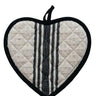 Black Trim Heart Pot holder