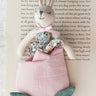 Stuffed Animal Bunny in Pink Flower