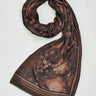 Brown Bloom Scarf