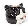 Black & White Cat Planter