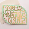 Retro Petal Married Card