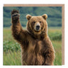 Waving Bear Card