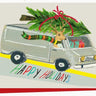Deer and Christmas Tree Van Card