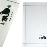 Black Bear Embroidered Tea Towel