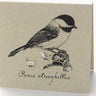 Chickadee Silver Stud Earrings