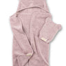Hooded Towel + Wash Mitt Set Orchid
