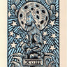 Moon Tarot Linocut Wall Decor