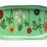 Green Flowers Tray