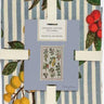 Festival of Fruits Striped Tea Towel
