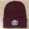 Alberta Wild Rose Burgundy Toque