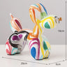Rainbow Graffiti Balloons Dog Sculpture