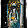 The High Priestess Tarot Card Milk Glass