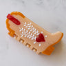 Taupe Cowboy Boots Hair Claw Clip