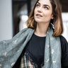 Dragonfly Olive Green Scarf
