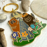 Dog Crew Enamel Keychain