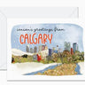 Season's Greetings Calgary Postcard