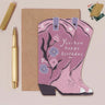 Cowboy Boots Birthday Card