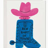 Boot Baby Greeting Card