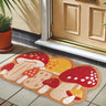 Orange & Red Mushroom Doormat