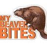 My Beaver Bites Sticker