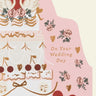 Vintage Wedding Cake Card