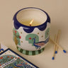 Peacock Candle
