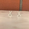 Silver Hockey Stick Earrings