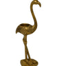 Golden Flamingo Candle Holder