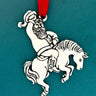 Cowboy Santa Ornament