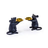 Black Mouse Candle Holder