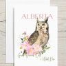 Alberta Owl Card
