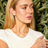 Gold Maple Leaf Bar Necklace