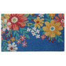 Blue Floral Doormat