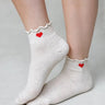 Frilly Heart Socks