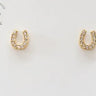 Gold Horseshoe Earrings