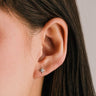 Lone Star Stud Silver Earrings